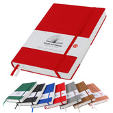 Notebook A5 Lined Journal Notebook 320 Pages 100gsm Paper Thick Note Book with Inner Pocket, 2 Ribbon Page Marker for Office School Home Business Writing & Note Taking (Red)